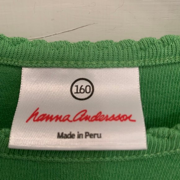 Hanna Andersson Long Sleve Green Top - Picture 4 of 4